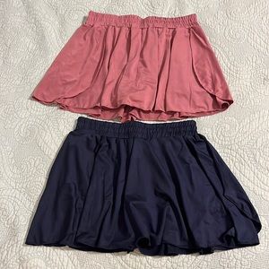 Two Athletic Flowy Skort Set Size Medium